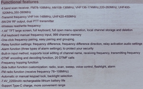 BAOFENG UV-5R mini VHF/UHF носима радіостанція (пара)